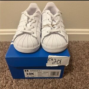 Brand New - Adidas Superstar Toddler Sneakers - Size 10